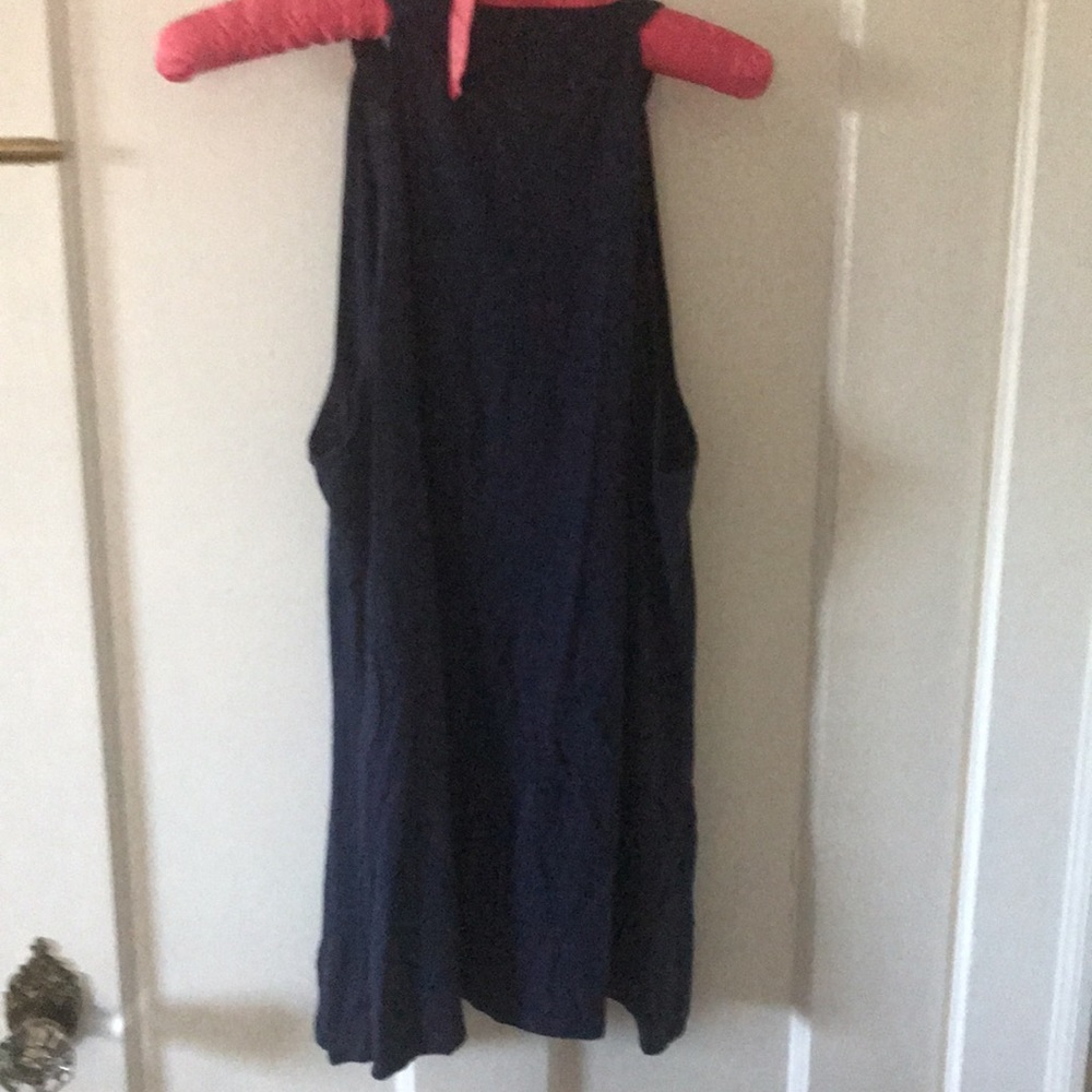 Lilly Pulitzer Navy Blue Ruffle Tank Top - Picture 3 of 3